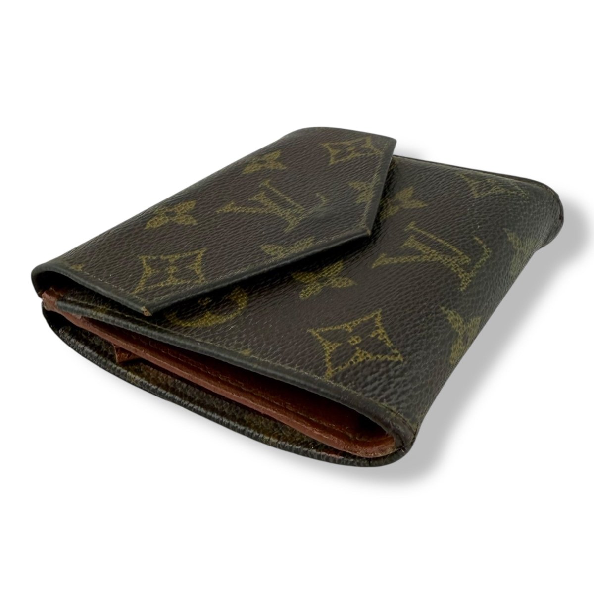 Louis Vuitton Vintage Brown Monogram Compact Bifold Wallet Purse