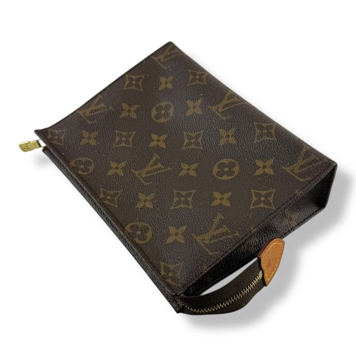 Louis Vuitton Vintage Brown Monogram Toiletry Pouch 19 Bag