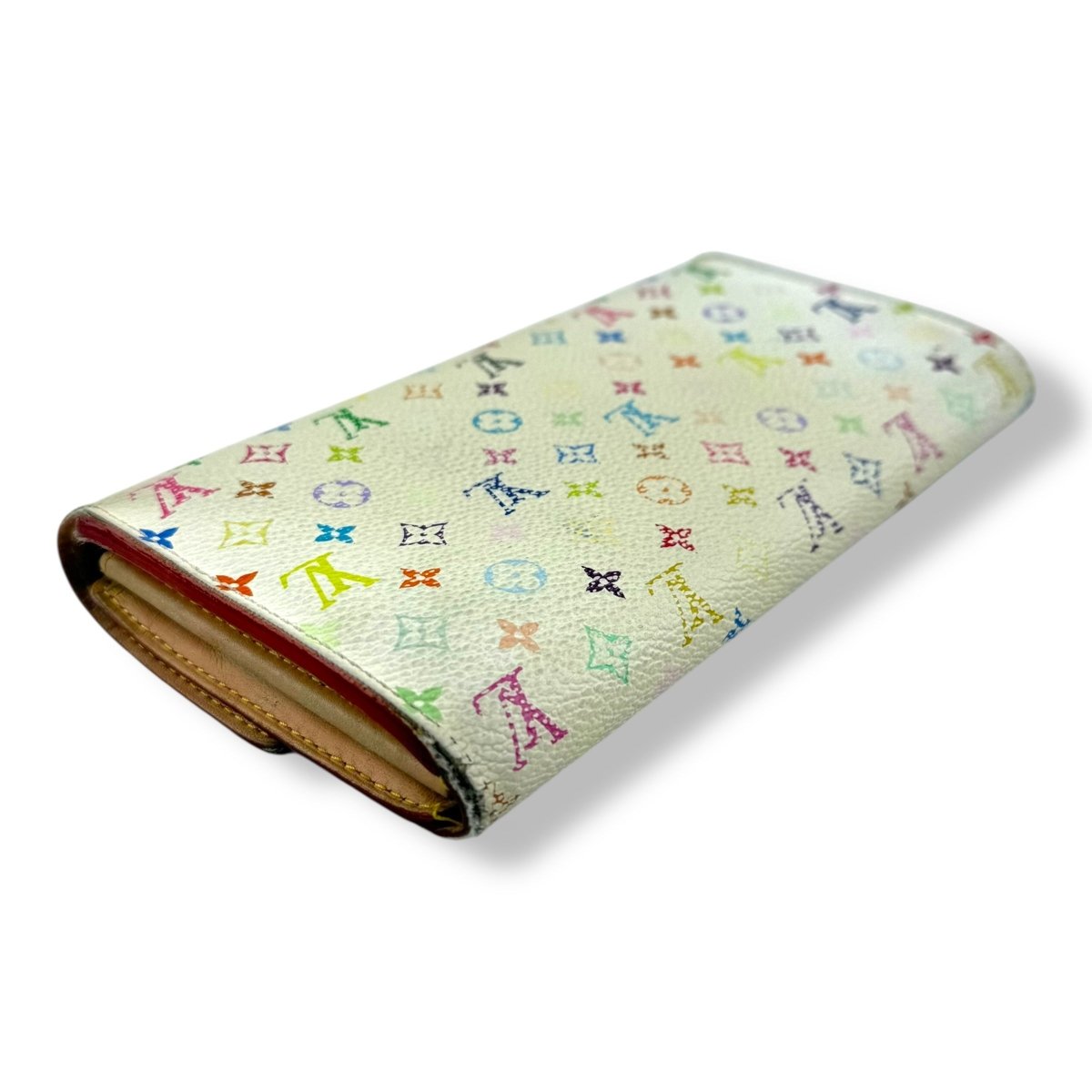 Louis Vuitton White Monogram Multicolour Sarah Femme Wallet