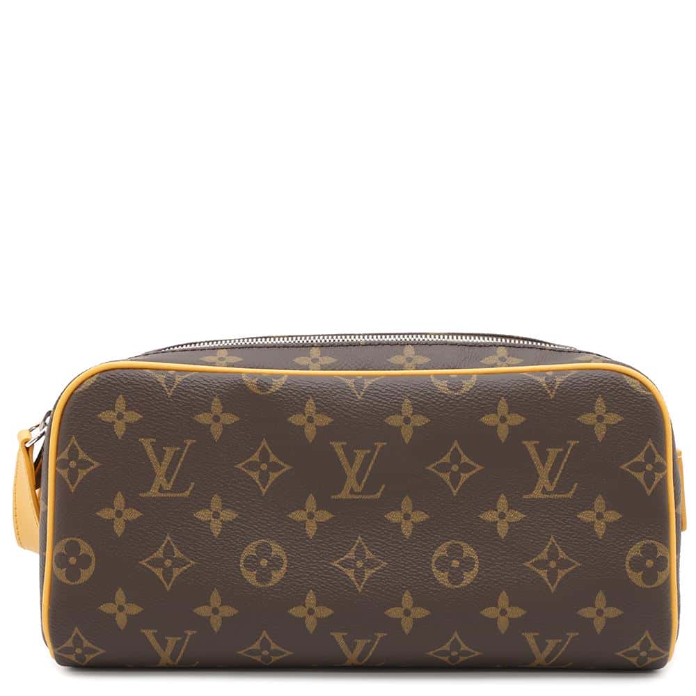 LOUIS VUITTON Dop kit SaffronYellowM12643 Monogram Macassar Canvas Size 35H