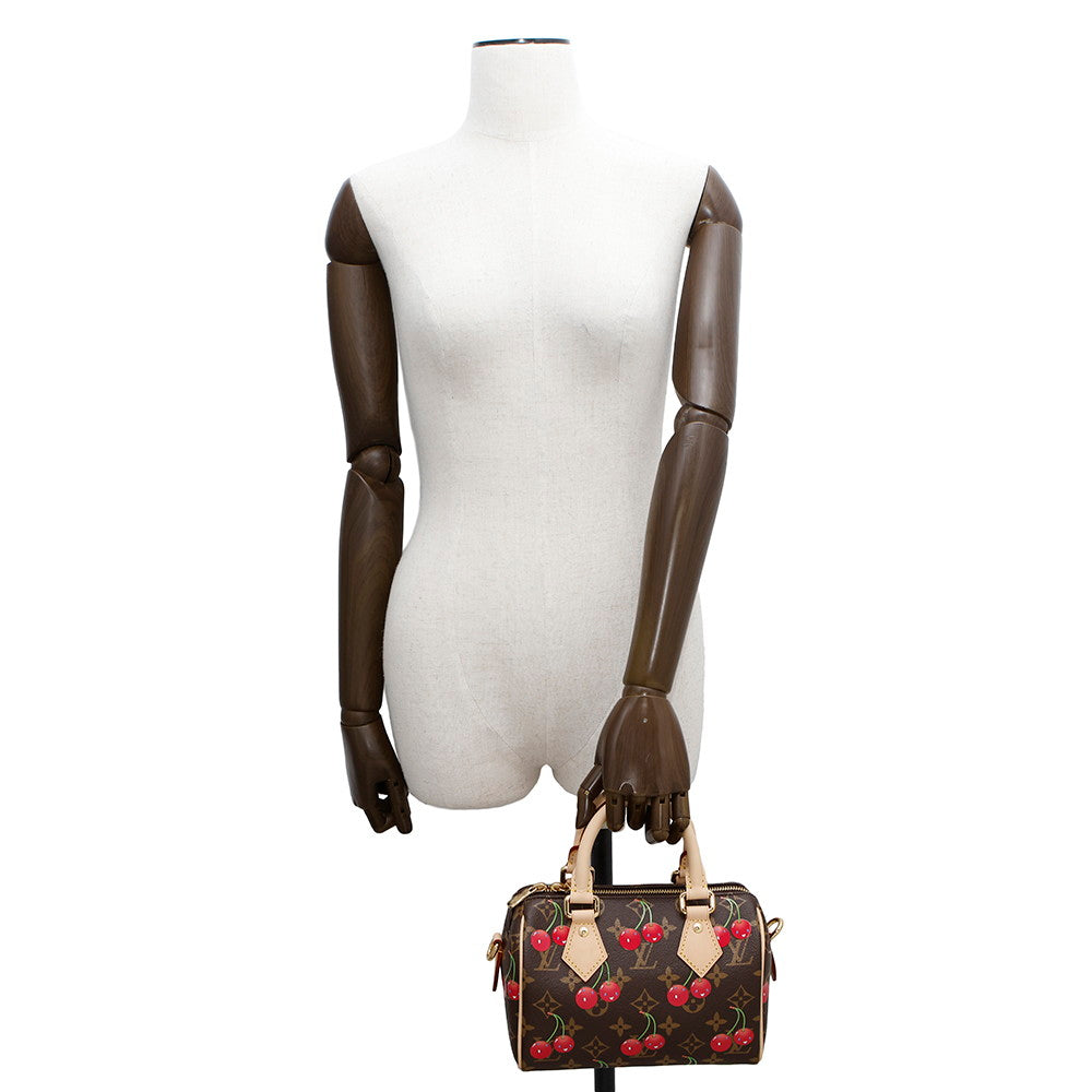 LOUIS VUITTON LV × TM Speedy Bandouliere RedM13094 Monogram Cherry Size 20