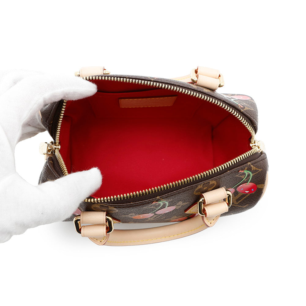 LOUIS VUITTON LV × TM Speedy Bandouliere RedM13094 Monogram Cherry Size 20