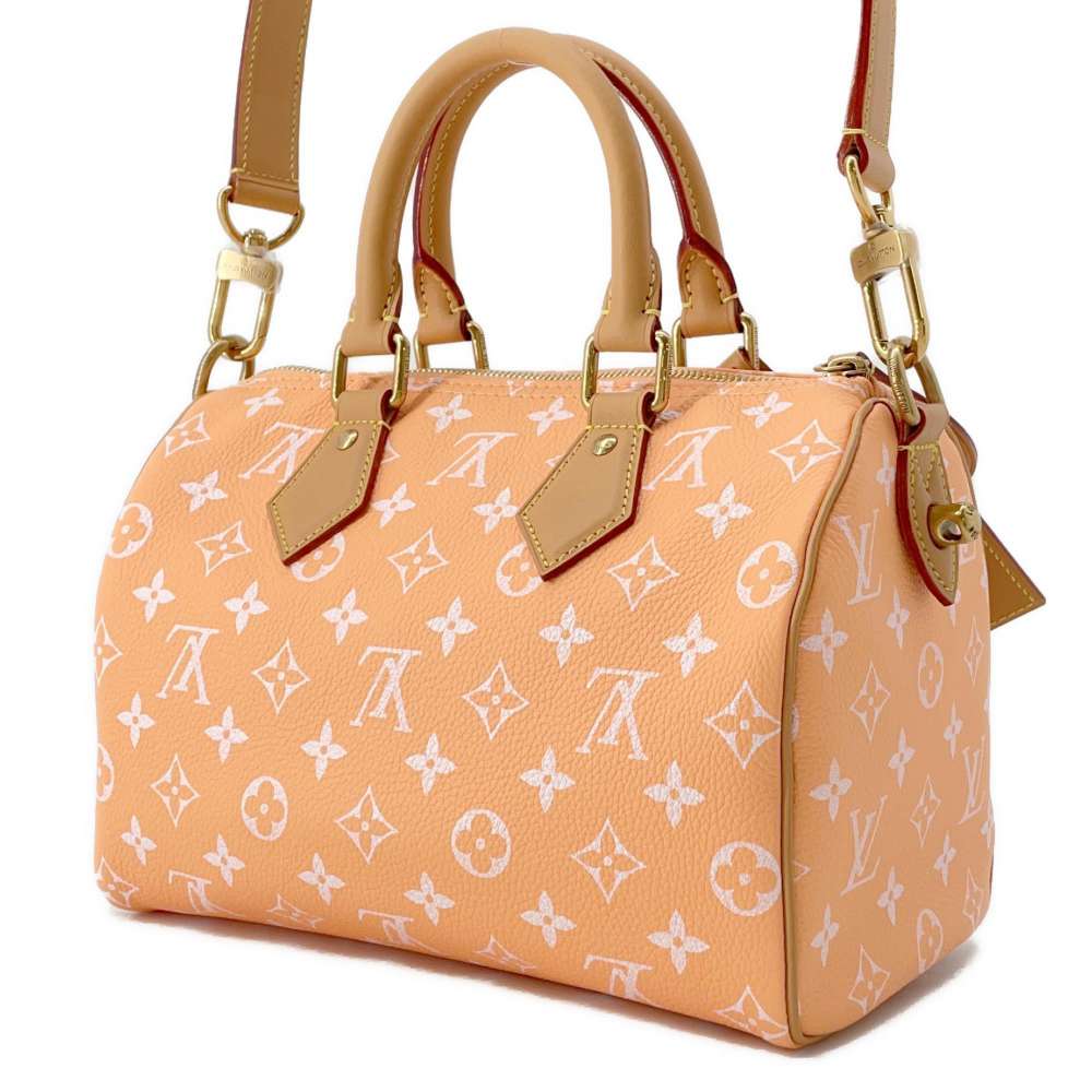 LOUIS VUITTON Speedy P9 Bandouliere Summer peachM13912 Monogram Size 25
