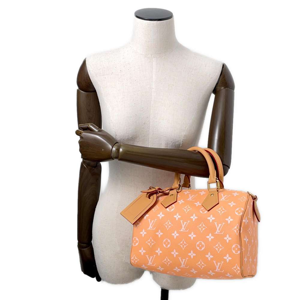 LOUIS VUITTON Speedy P9 Bandouliere Summer peachM13912 Monogram Size 25