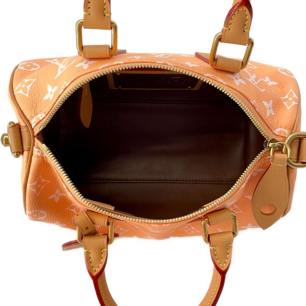 LOUIS VUITTON Speedy P9 Bandouliere Summer peachM13912 Monogram Size 25