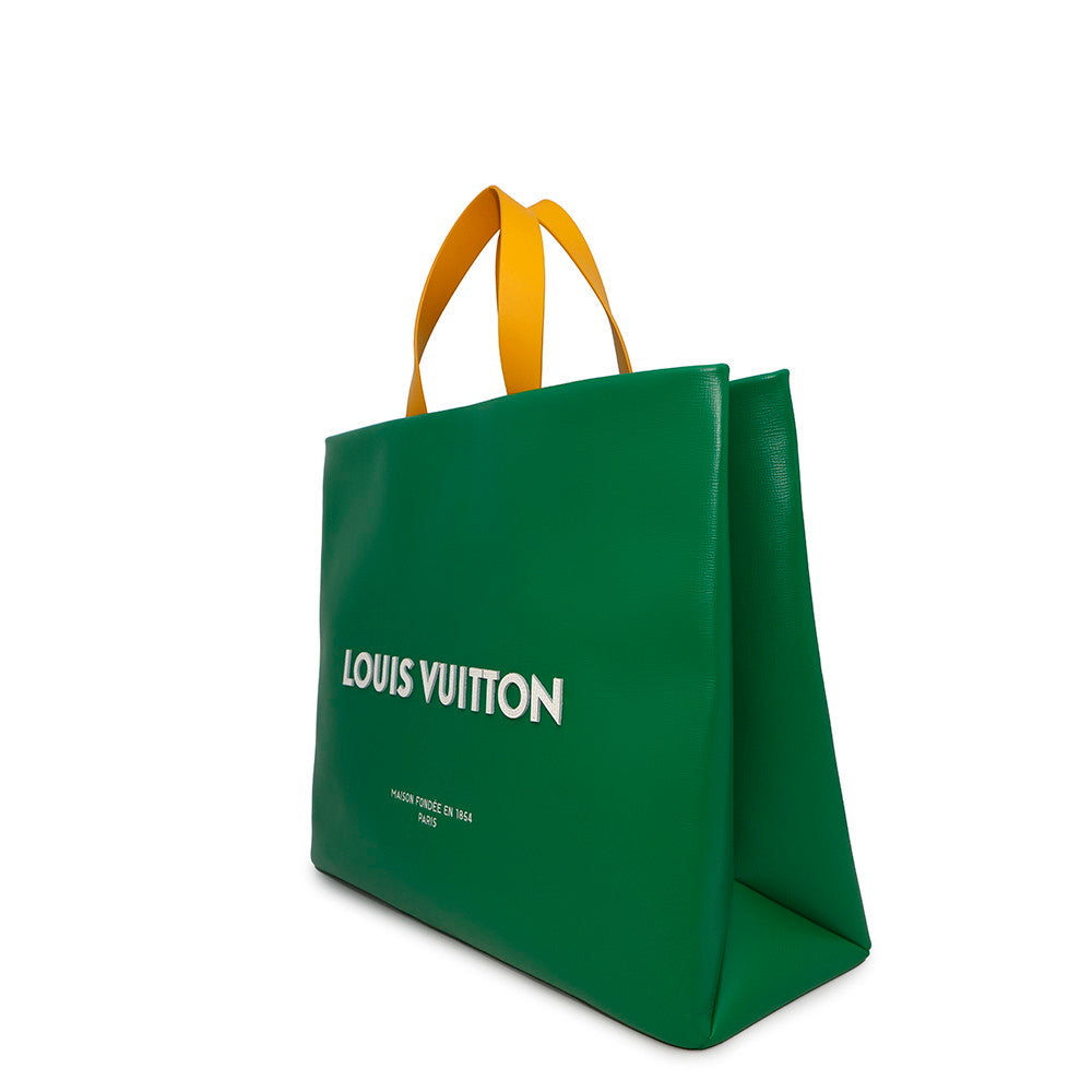 LOUIS VUITTON Shopper Tote VertM13982 Leather Size MM