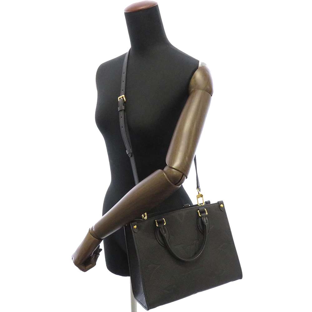 LOUIS VUITTON Onthego NoirM45653 Monogram Empreinte Leather Size PM