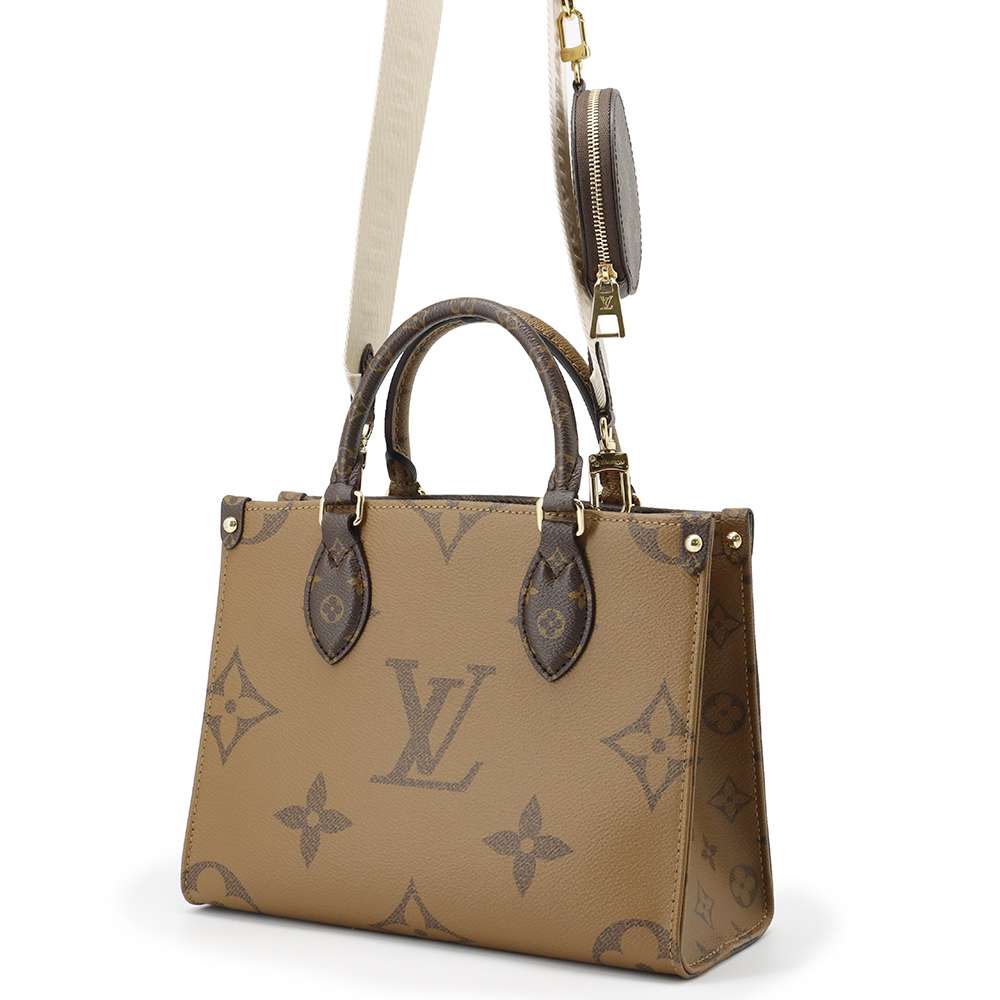LOUIS VUITTON Onthego RedM46373 Monogram Monogram Reverse Canvas Size PM