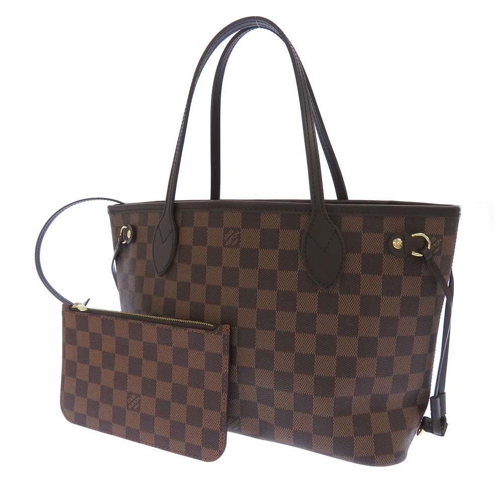 LOUIS VUITTON Neverfull RedN41359 Damier Ebene Canvas