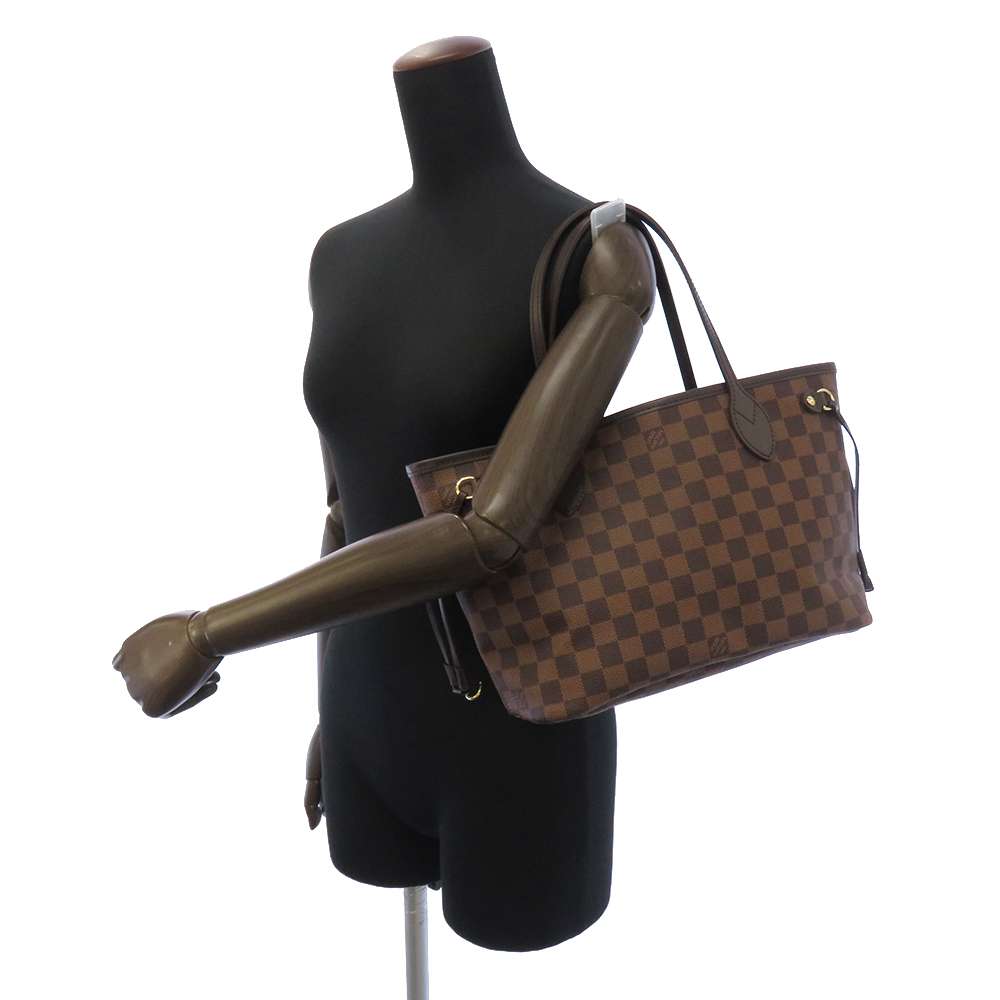 LOUIS VUITTON Neverfull RedN41359 Damier Ebene Canvas