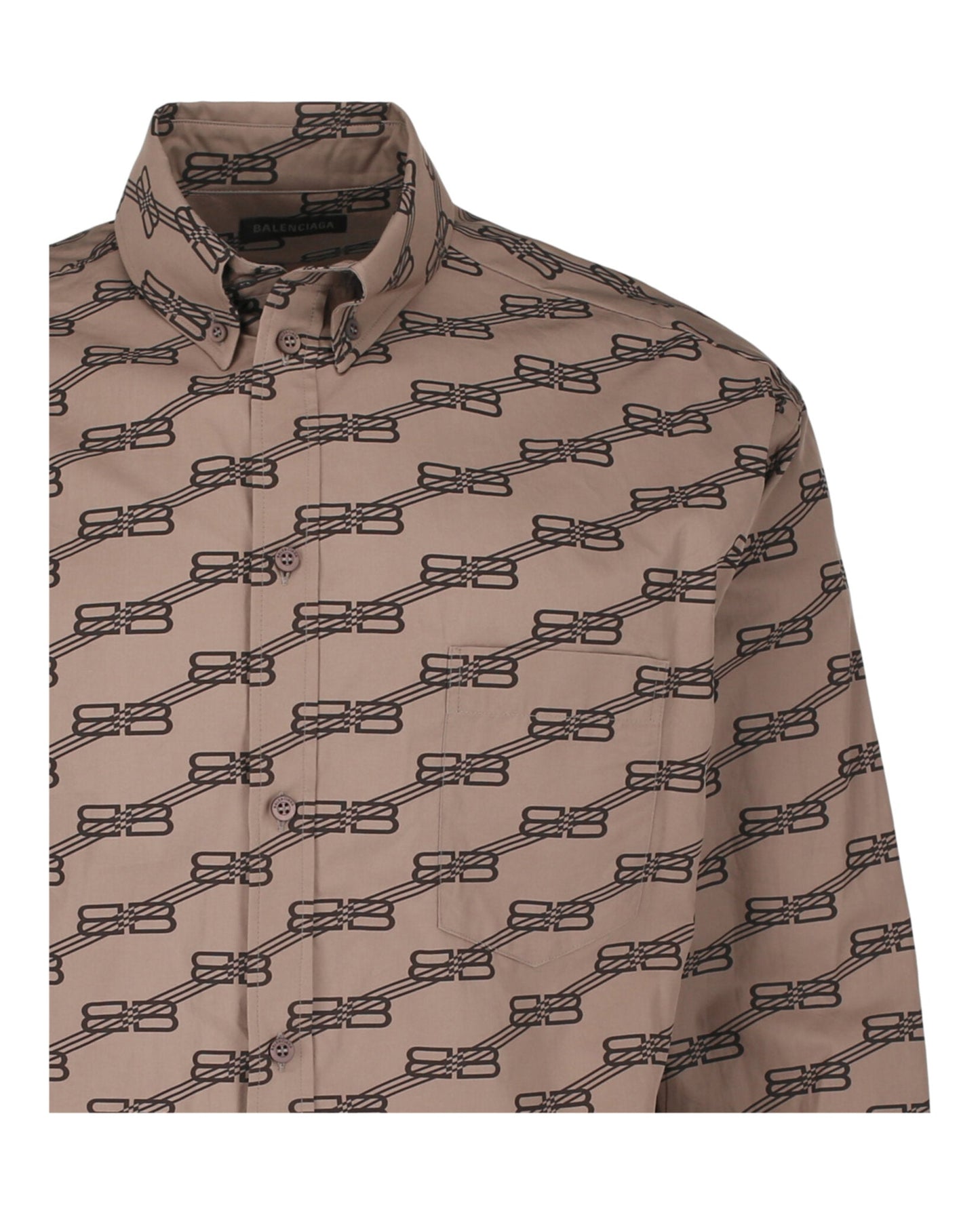 Balenciaga Monogram Long Sleeve Shirt Mens 662983T-ML36-9378