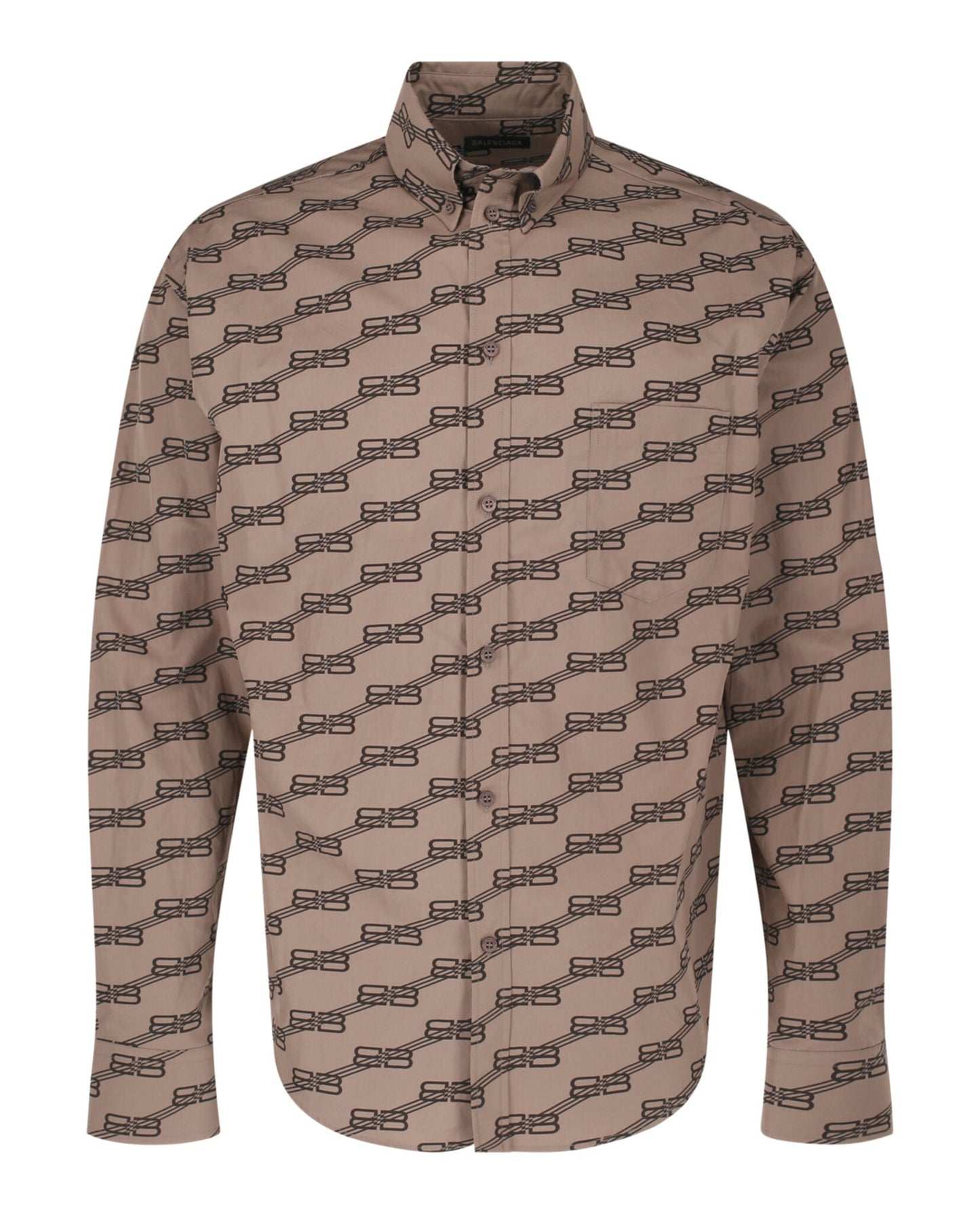 Balenciaga Monogram Long Sleeve Shirt Mens 662983T-ML36-9378