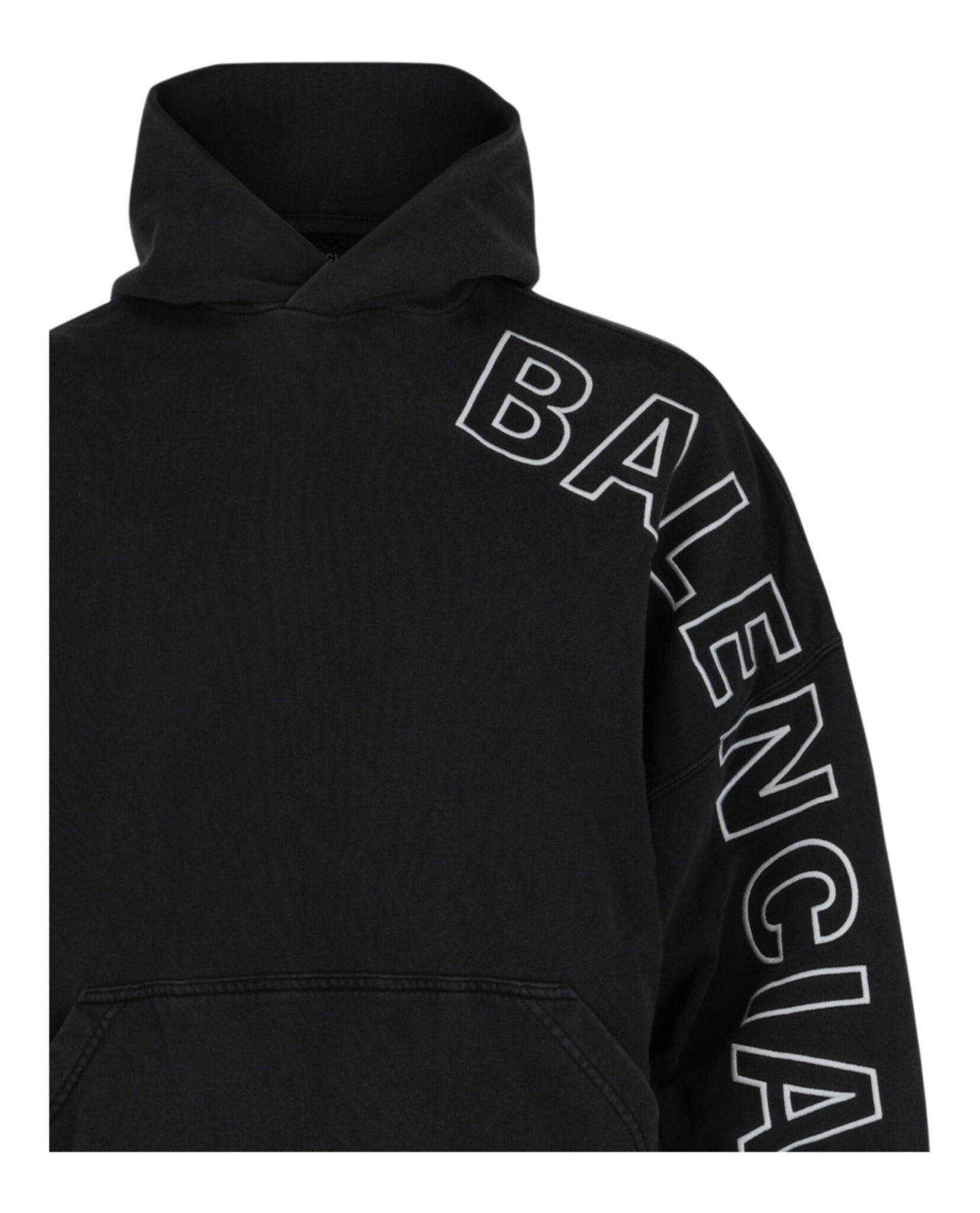 Balenciaga Logo Embroidered Oversized Hoodie Unisex-Adult 739024-TOVV2-9034