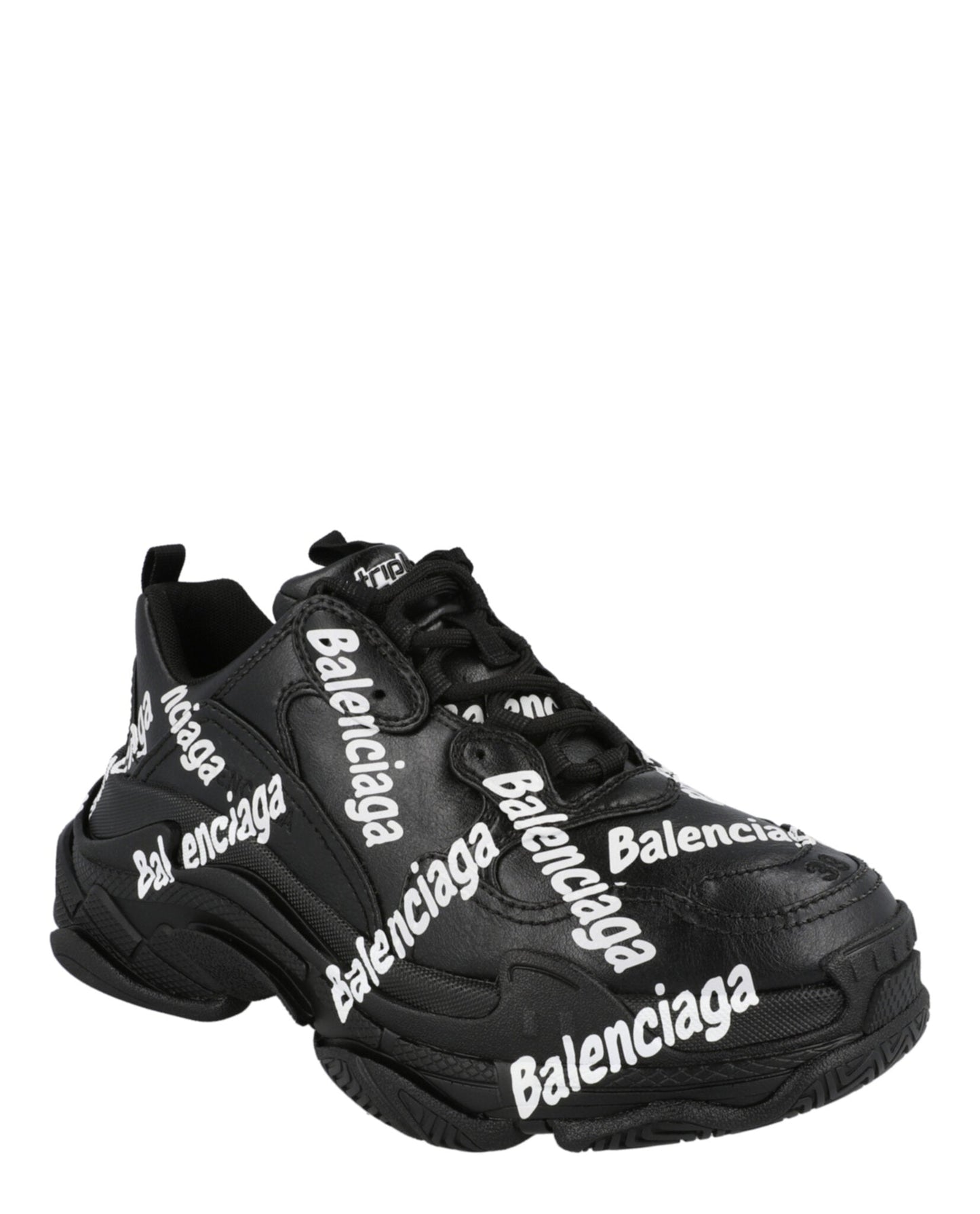 Balenciaga Triple S Logotype Sneakers Womens 524039W-2FAB-1090