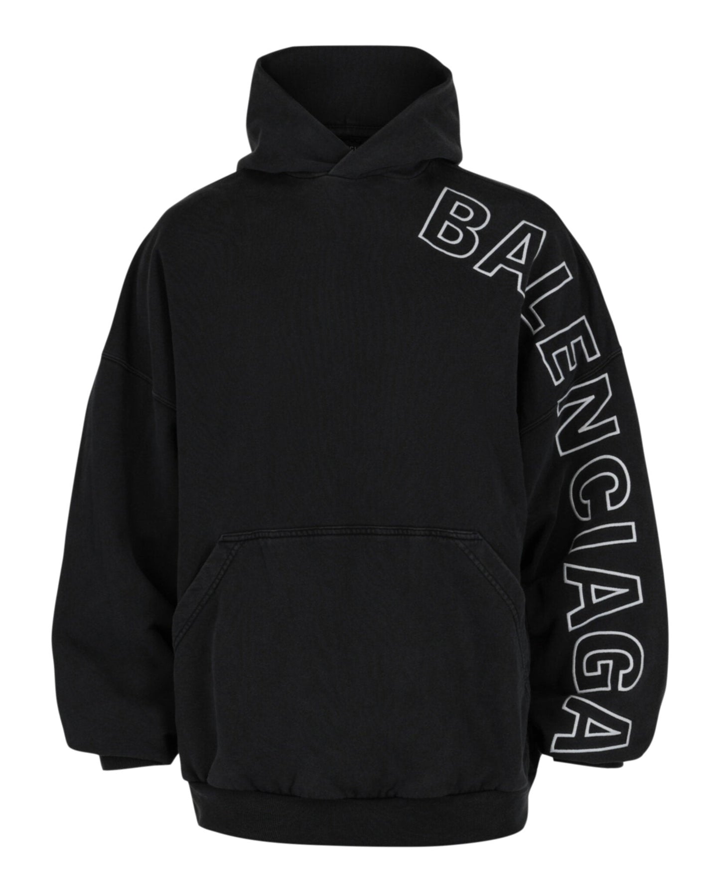 Balenciaga Logo Embroidered Oversized Hoodie Unisex-Adult 739024-TOVV2-9034