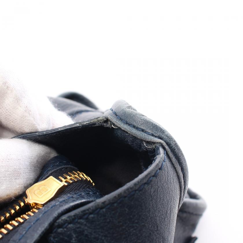 Balenciaga Giant City 2WAY Navy Leather Handbag