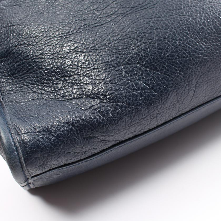 Balenciaga Giant City 2WAY Navy Leather Handbag