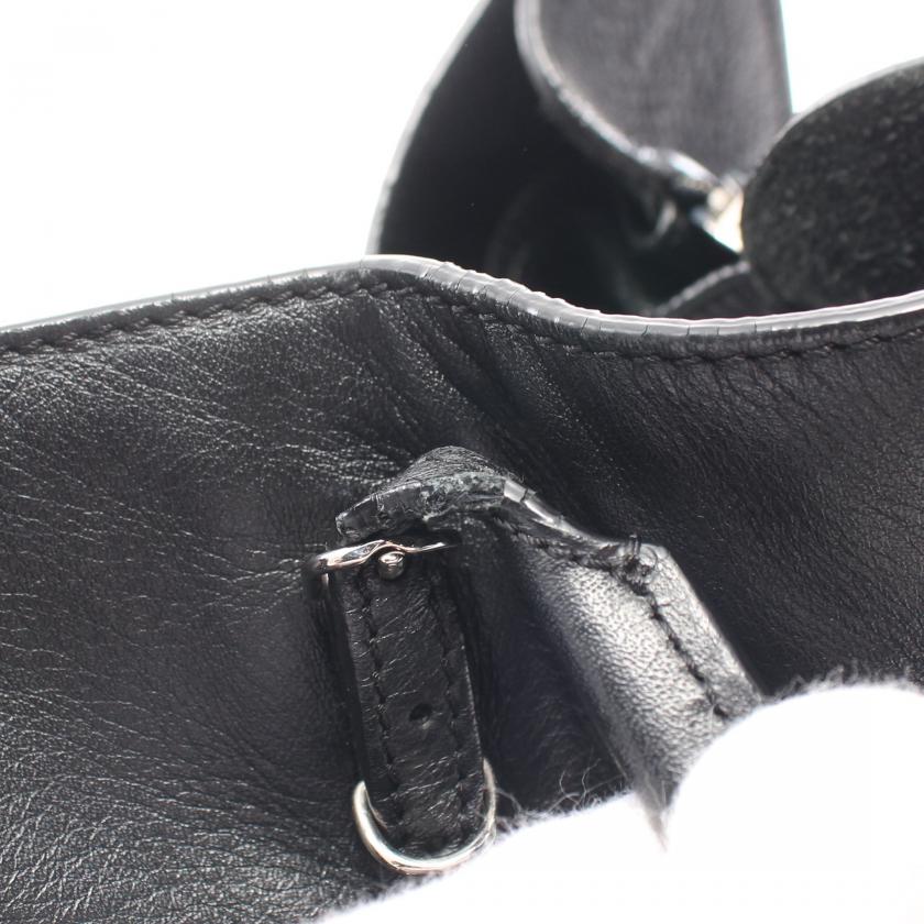 Balenciaga The Paper Tote Bag Black Leather Handbag Large