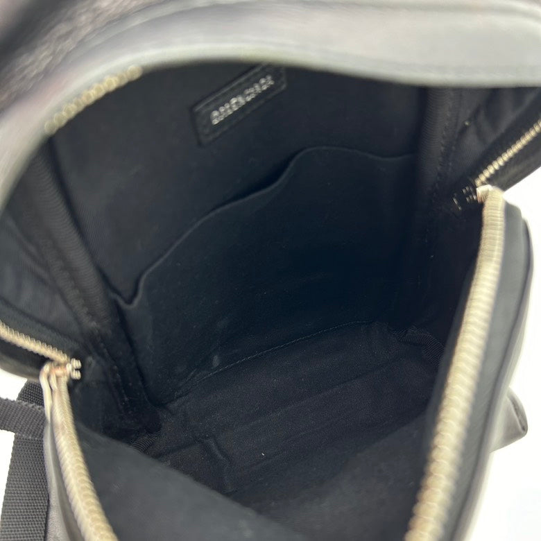 Balenciaga Black Leather Mini Backpack