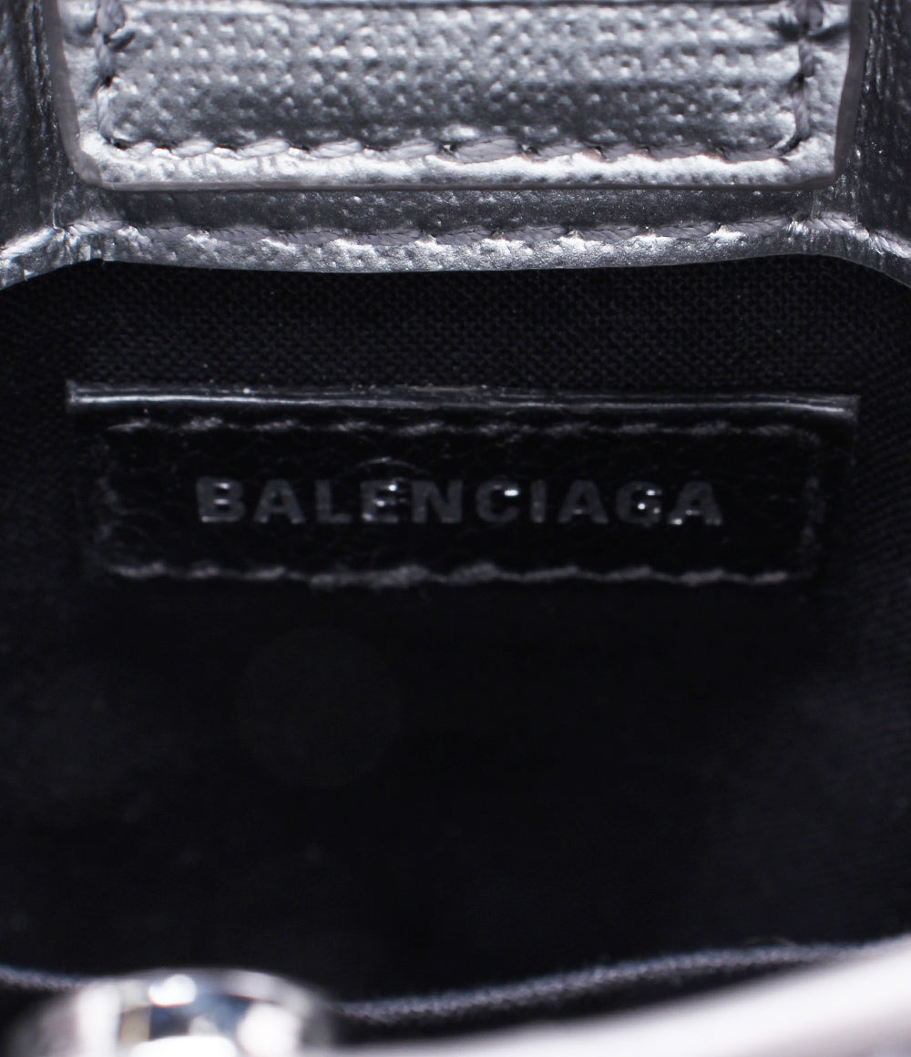 Balenciaga Silver Leather 2ways Bag Medium Size