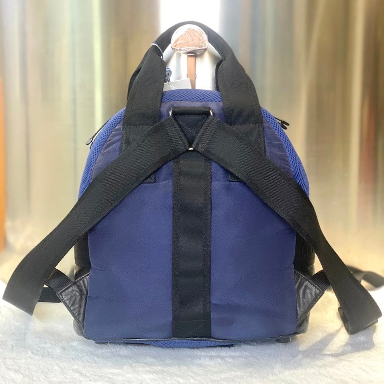Preloved Miu Miu 3089 Studded Blue Backpack - Vintage Designer Bags