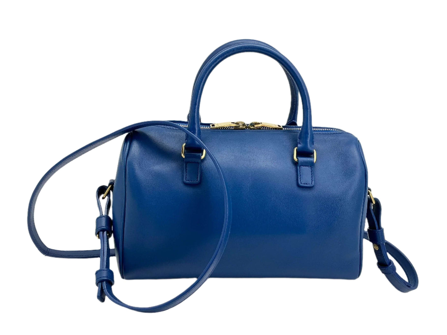 Saint Laurent Calfskin Classic Baby Duffle – Blue Leather