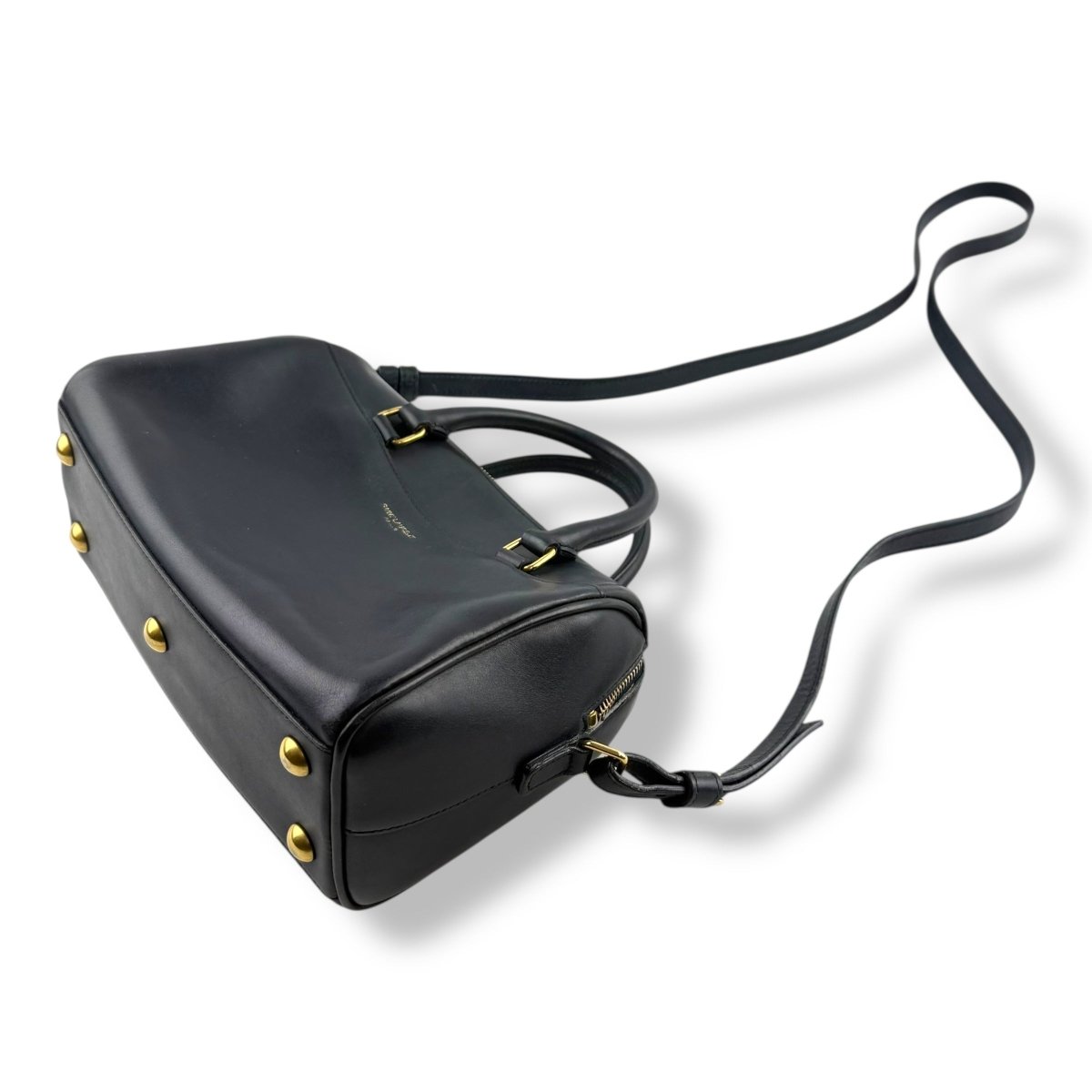 Saint Laurent YSL Navy Mini Duffle Handbag