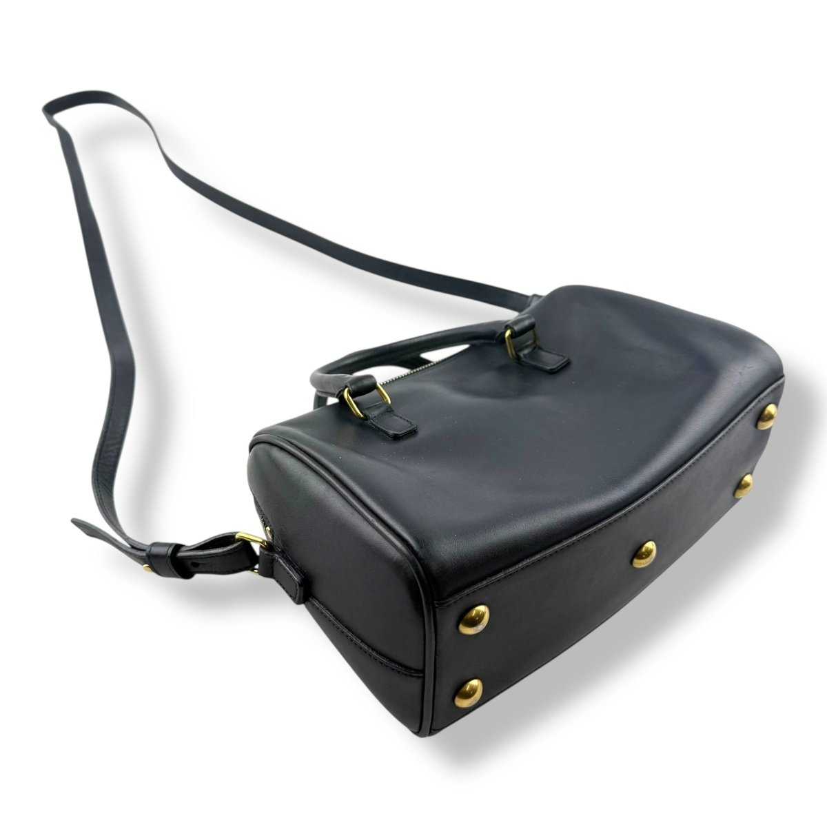 Saint Laurent YSL Navy Mini Duffle Handbag