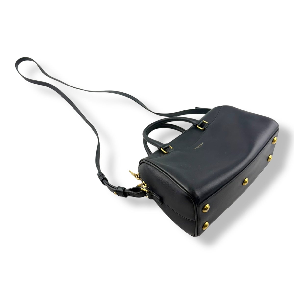 Saint Laurent YSL Navy Mini Duffle Handbag