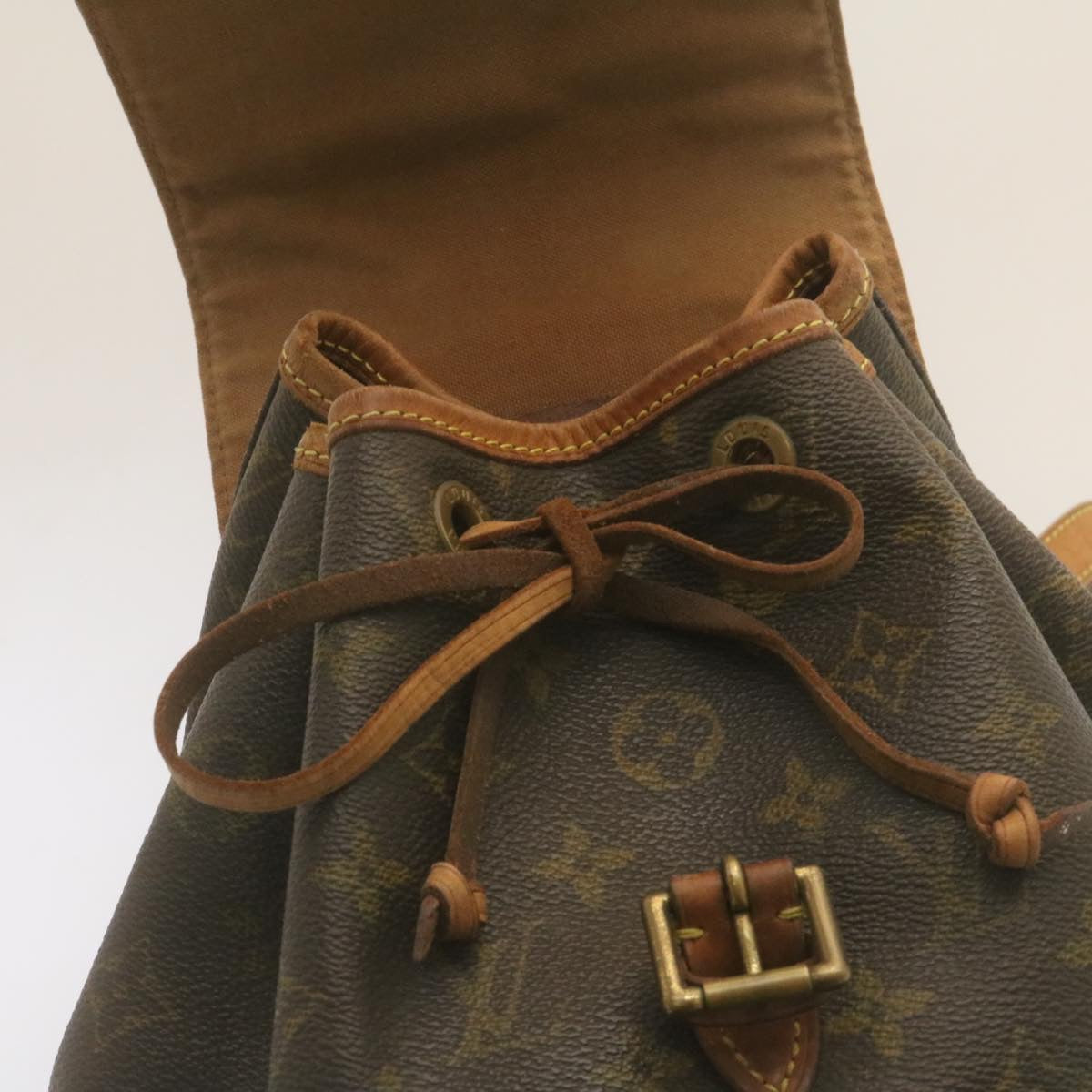 LOUIS VUITTON Monogram Montsouris MM Backpack M51136 LV Auth tp181