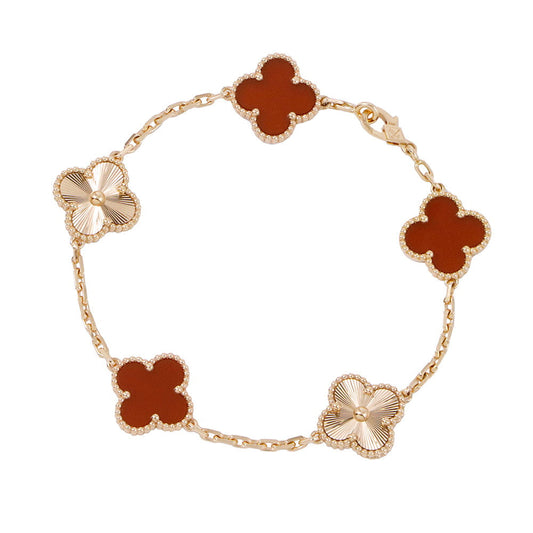 Van Cleef & Arpels Vintage Alhambra Bracelet 5 motifsVCARP7RP00 18K Pink Gold