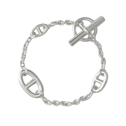 HERMES Chaine d'Ancre Farandole Bracelet Size LG SV925