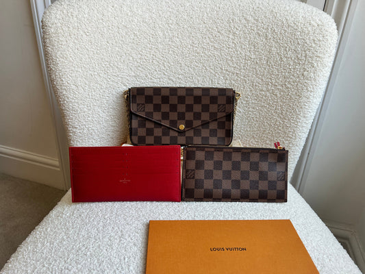 Louis Vuitton Felicie Pochette Damier Ebene (RRP £1090)