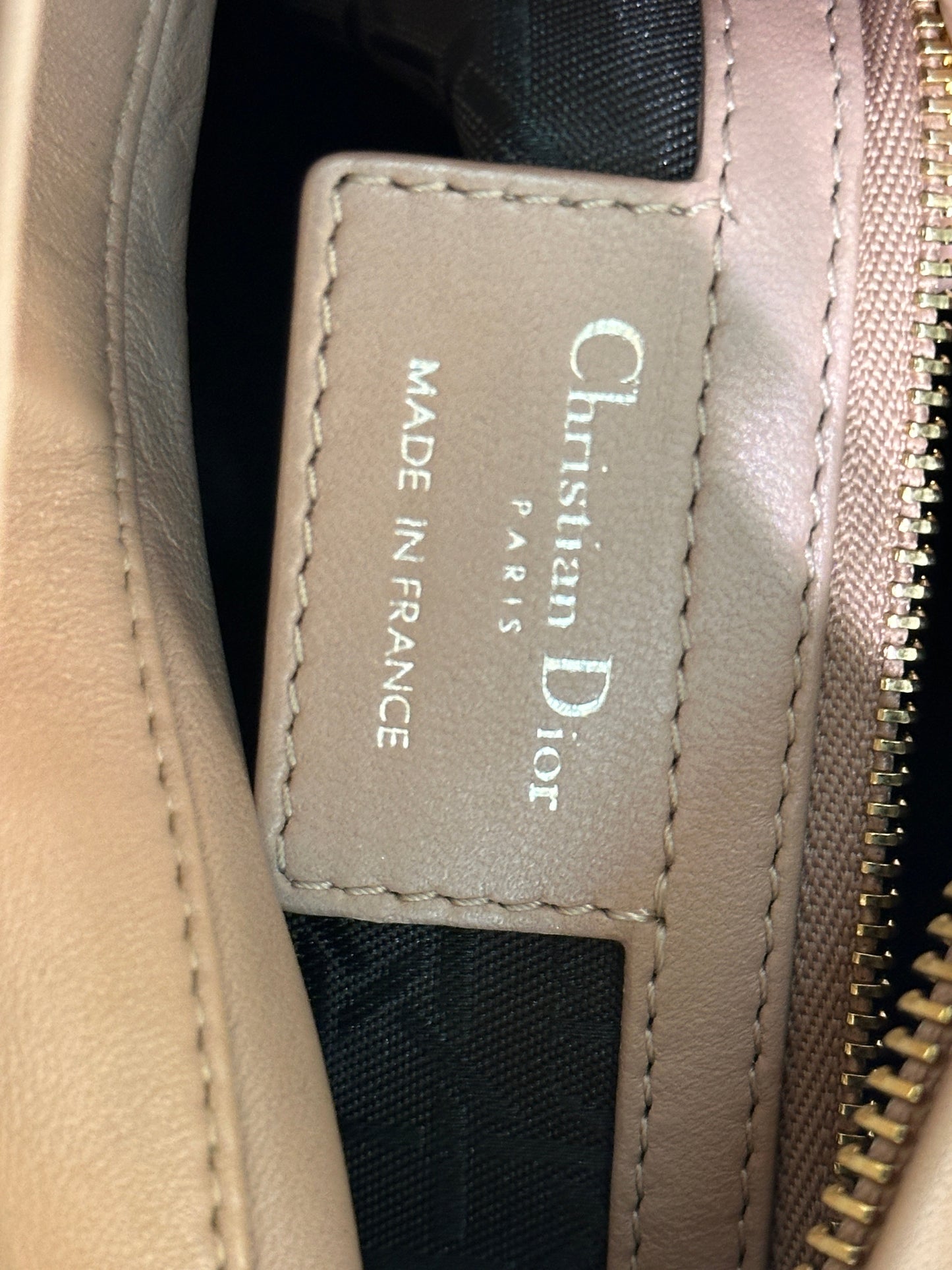 Medium Lady Dior Bag Milk Cannage Lambskin