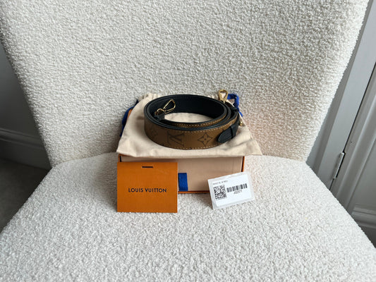 Louis Vuitton Bandouliere XL Reverse Monogram Noir Leather Shoulder Strap