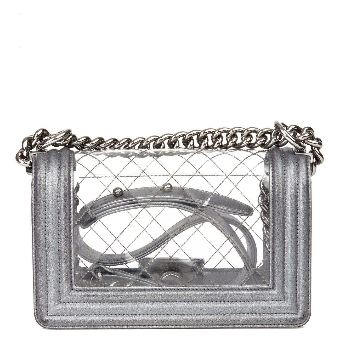 CHANEL SMALL TRANSPARENT BOY BAG