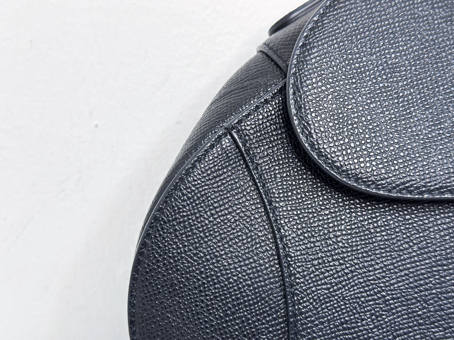 Christian Dior Saddle Bag with Strap Golden Saddle Black Calfskin 2022 year