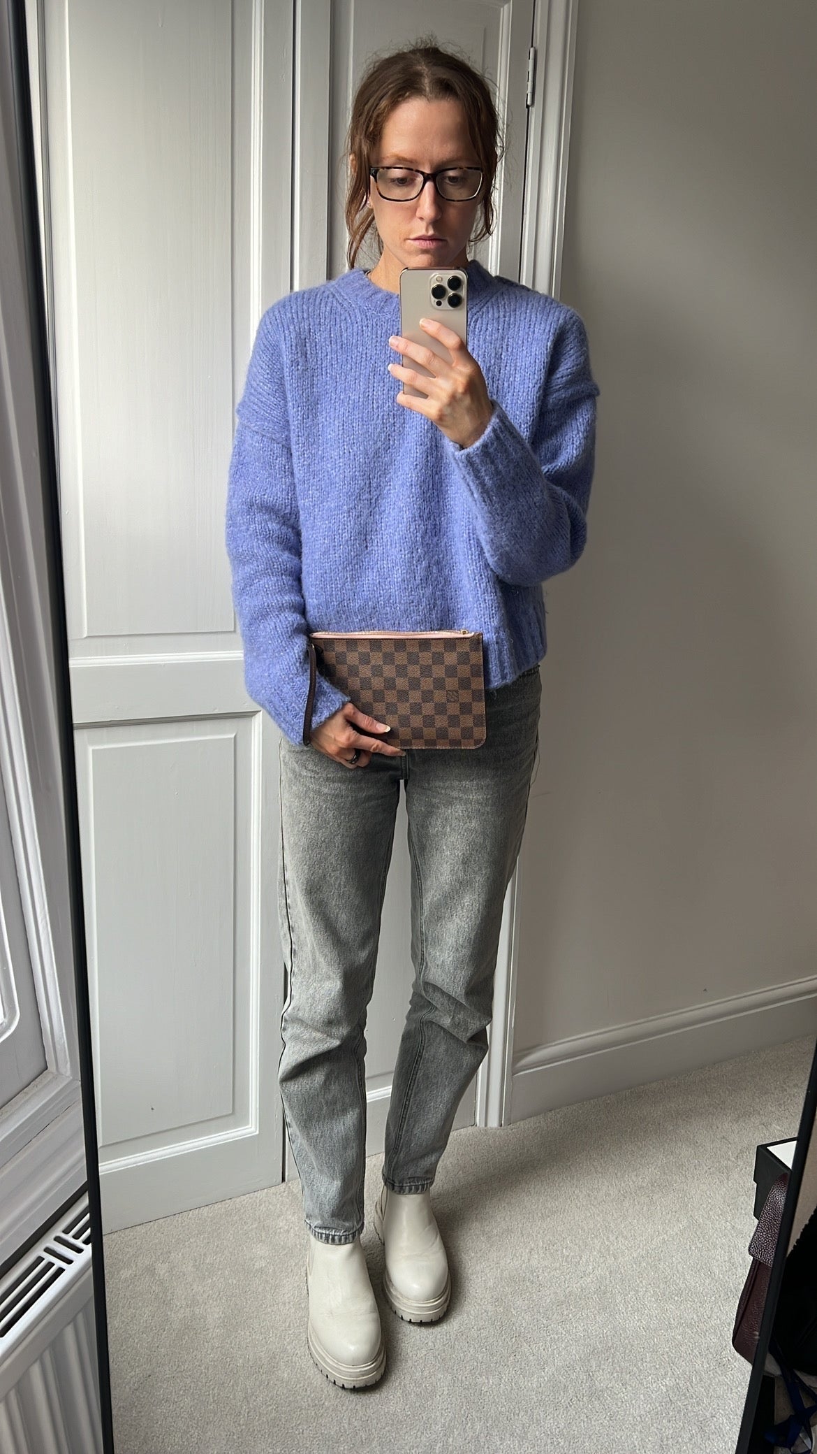 Louis Vuitton Pouch (from Neverfull) in Damier Ebene