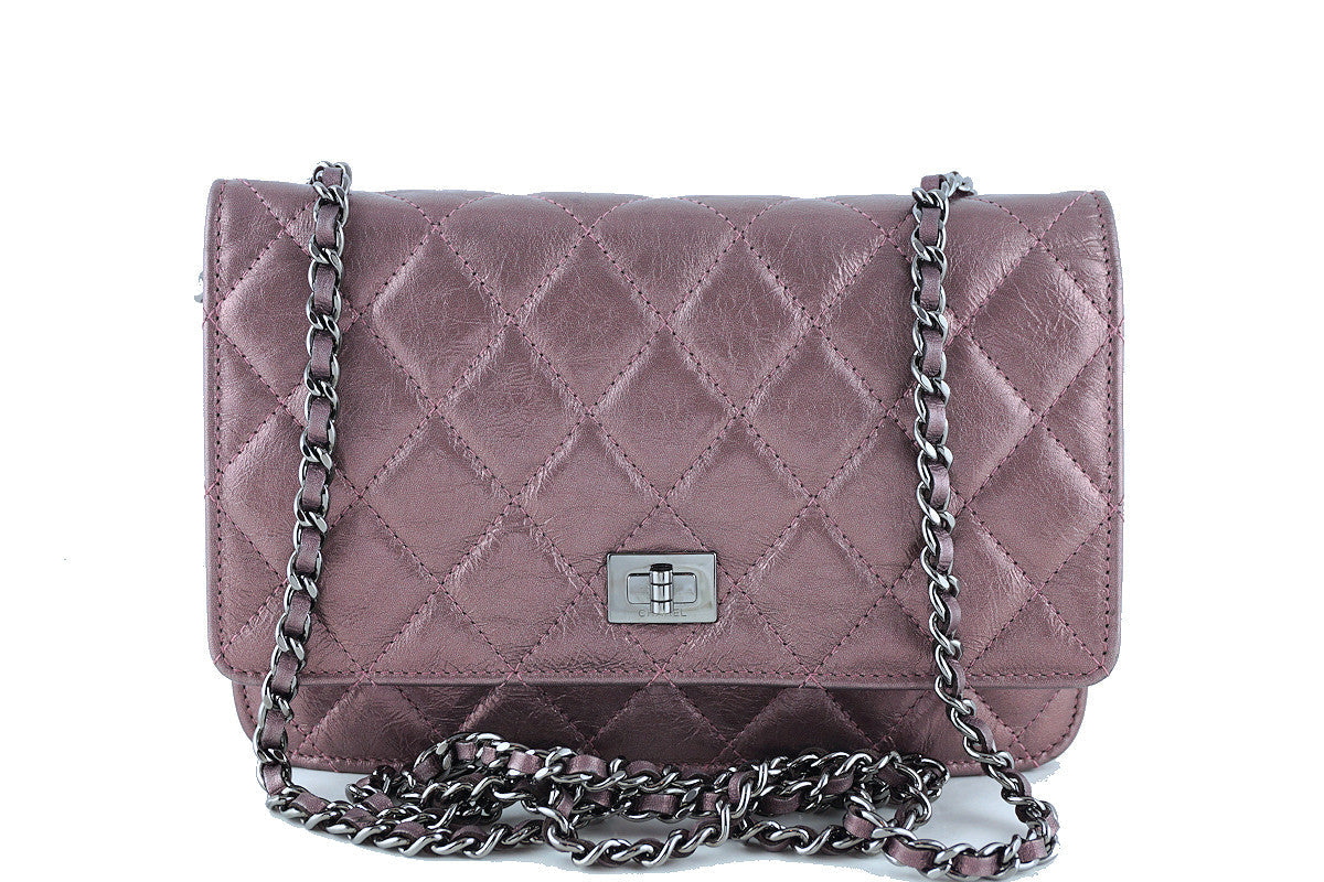 Chanel Metallic Rose Classic Reissue WOC Wallet on Chain Bag