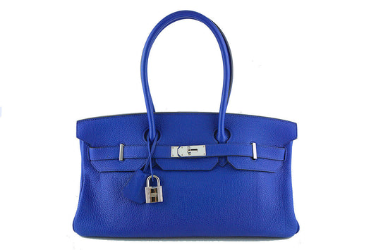 Hermes Shoulder Birkin JPG 2 Bag, Electric Blue 42cm Togo