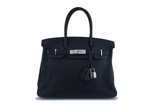 Hermes Black Togo 30cm Birkin Bag PHW
