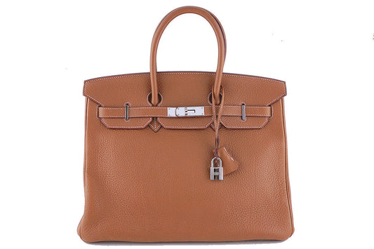Hermes Gold Togo 35cm Birkin Bag