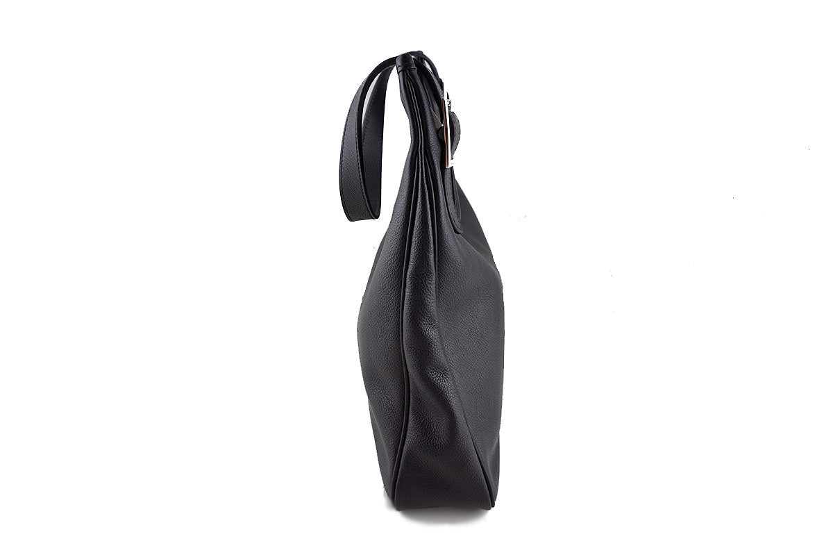 Hermes Black Massai Cut PM Hobo Bag