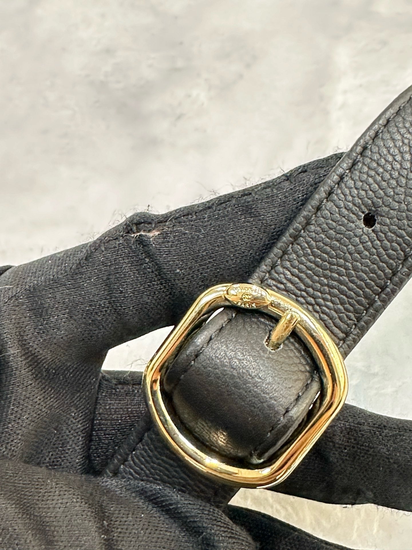 Chanel Black Quilted Caviar Leather Business Affinity Waist Belt Bag 27 holo card