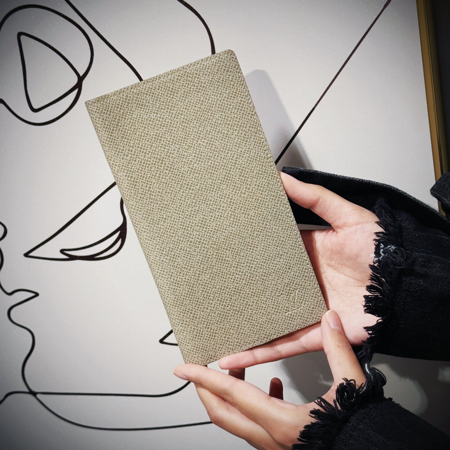 Louis Vuitton Taiga Leather Grey Wallet TWS