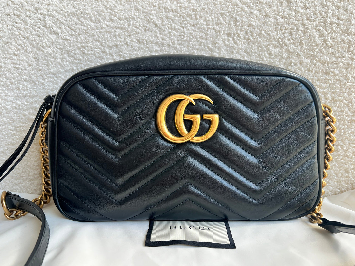 Gucci GG Black Marmont Small Shoulder Bag (RRP £1440)