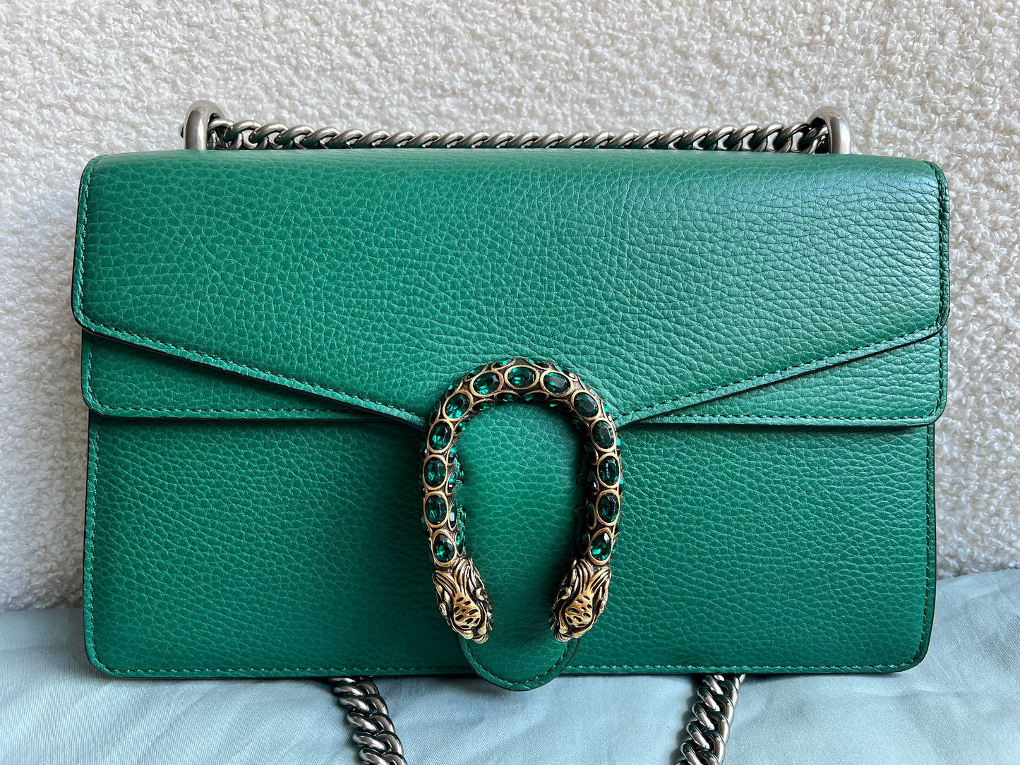 Gucci Dionysus GG Green Small Shoulder Bag (RRP £2,670)