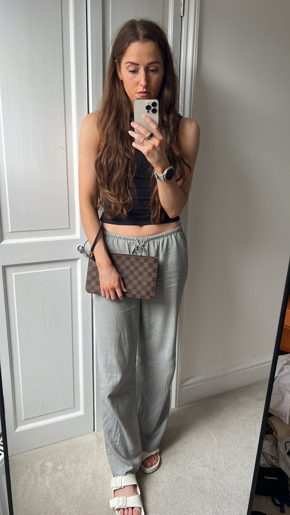 Louis Vuitton Pouch (from Neverfull) in Damier Ebene