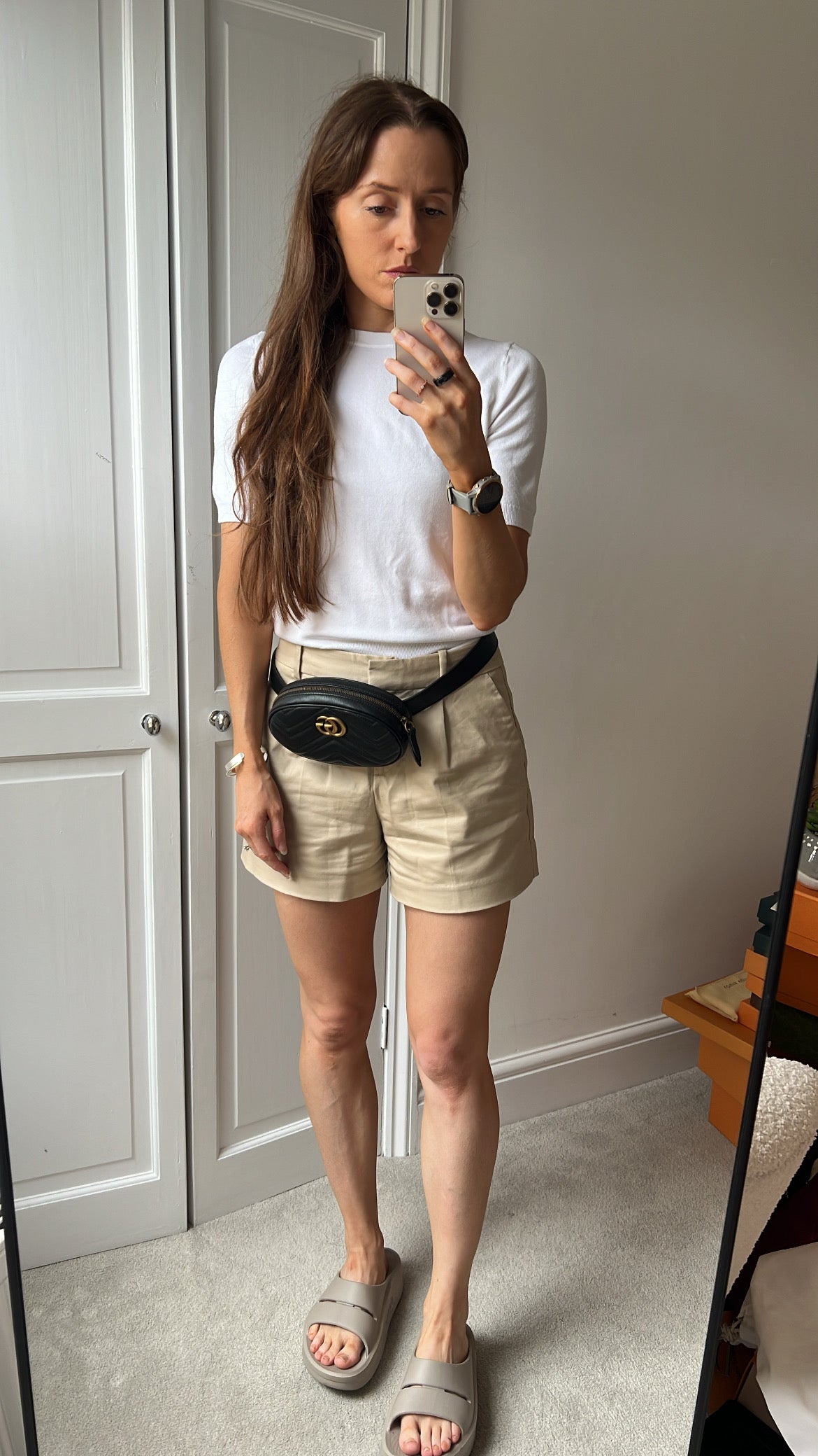 Gucci GG Hibiscus Black Marmont Belt Bag (RRP £895)