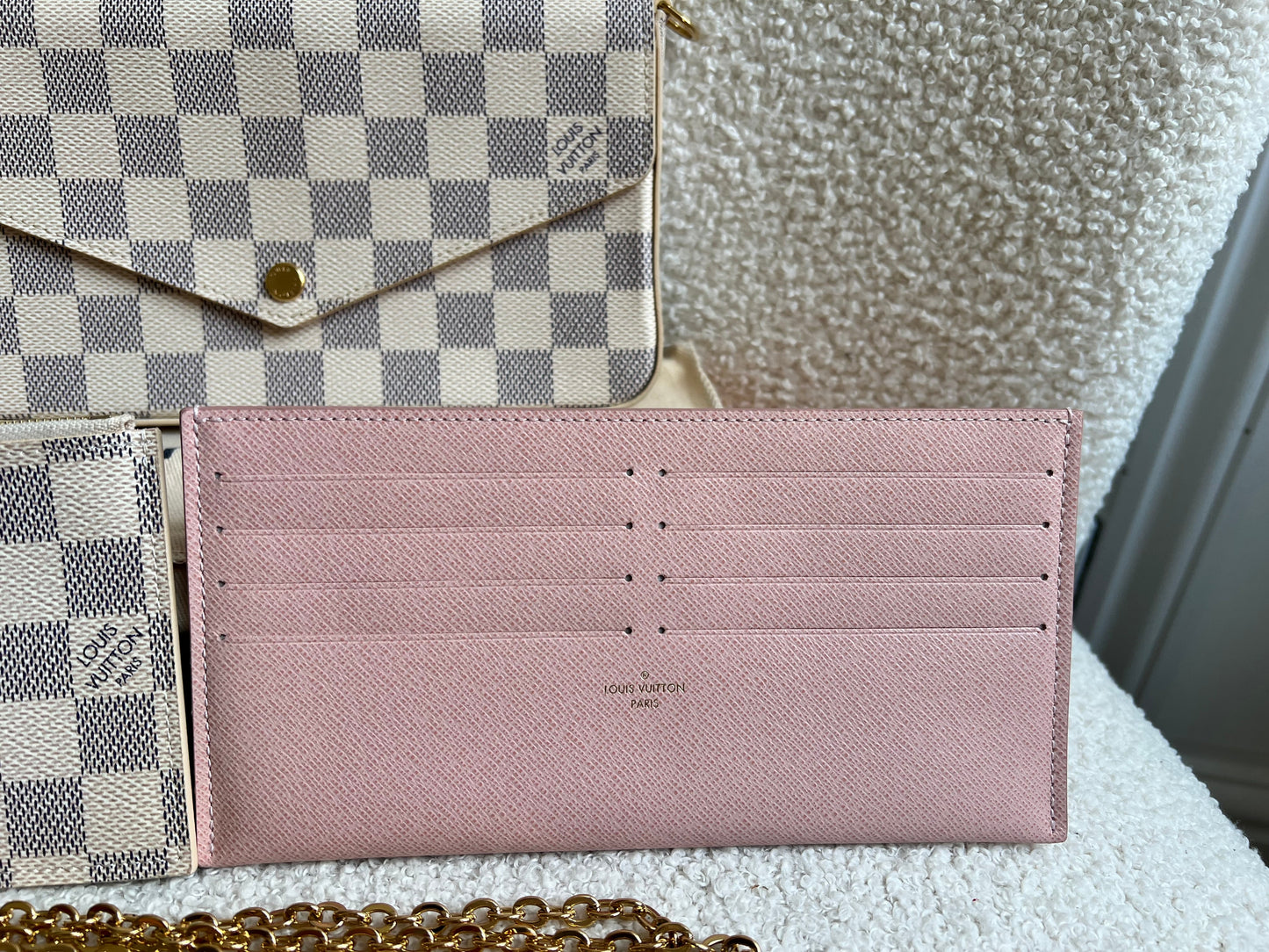 Louis Vuitton Felicie Pochette Damier Azur (RRP £1110)